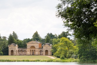 The Temple of Venus across the Eleven Acre Lake. Photos from a trip to National Trust Stowe in July 2017.