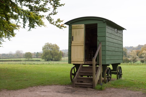The small shepherd's hut in the grounds of Mottisfont, in Hampshire.